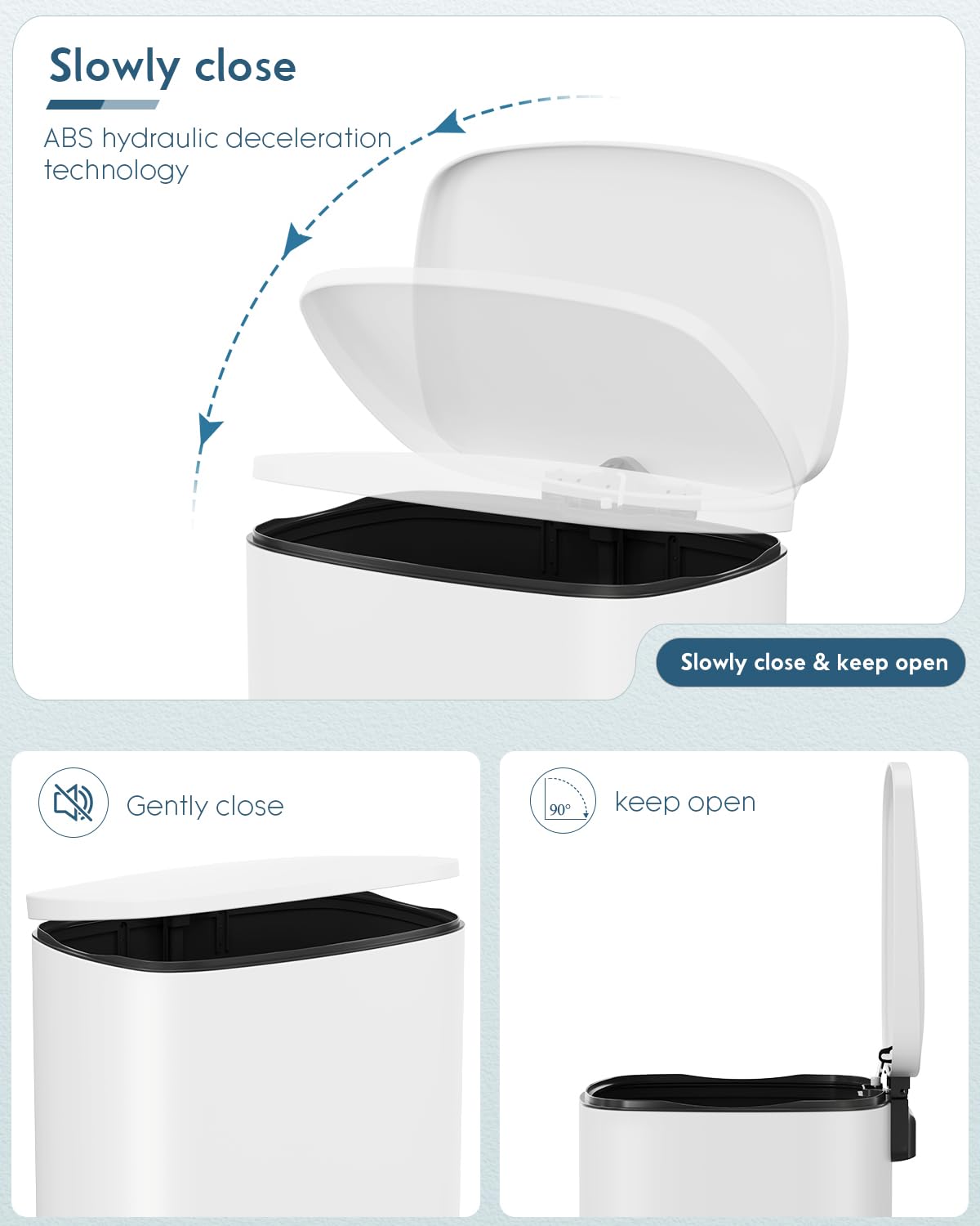 13.2 +1.3 Gallon Step Trash Can w