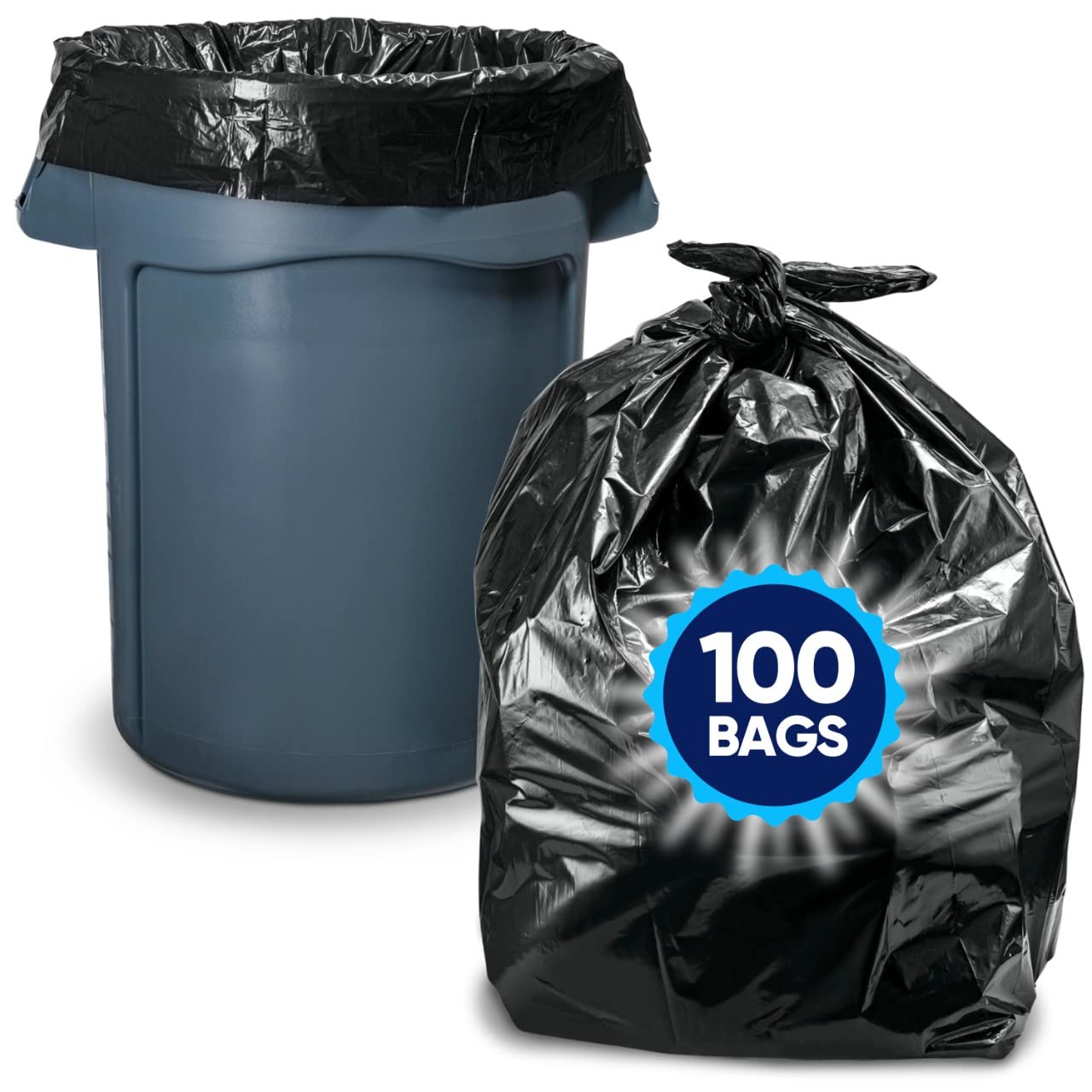 30 33 Gallon Trash Bags Heavy Duty (100 Count)