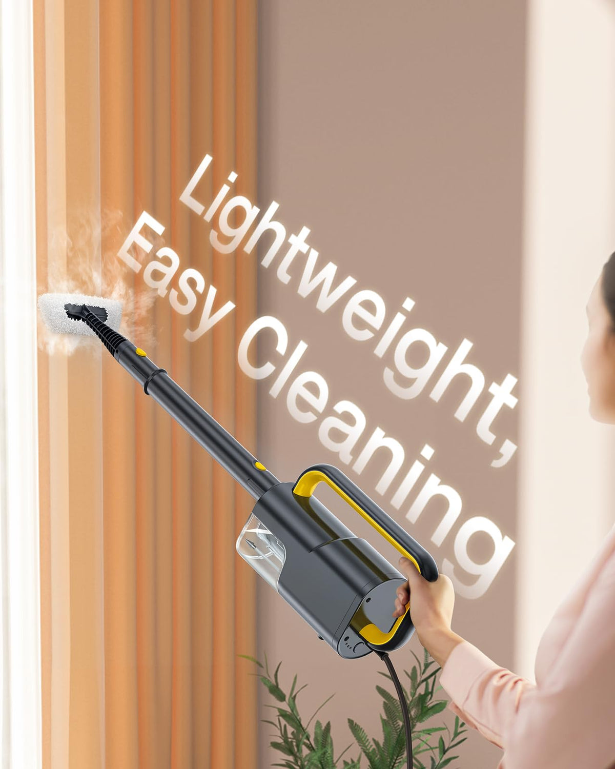 10-in-1 Steam Mop, Detachable Handheld Steam Cleaner for Multi-Surface