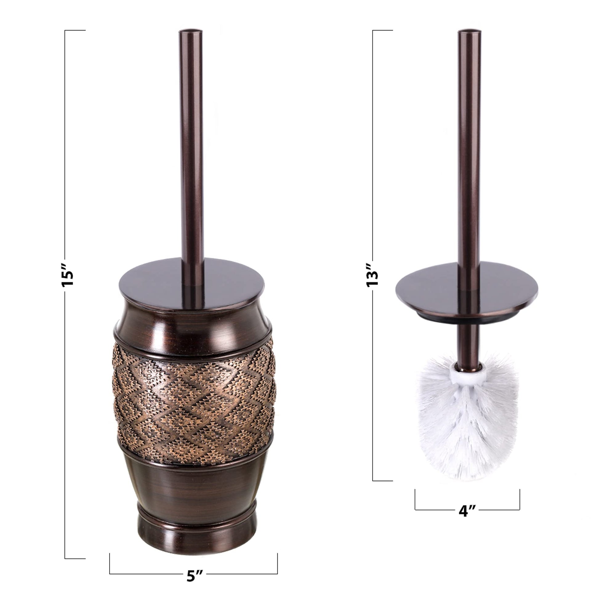 Dublin Brown Toilet Brush Set