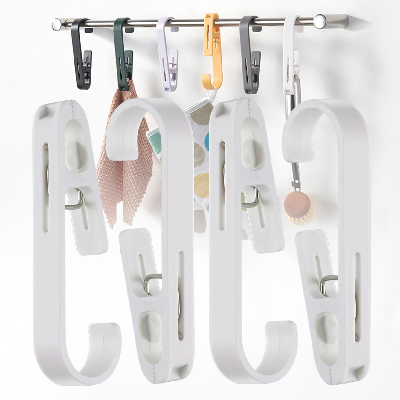 Laundry Hooks Hanging Clips (4 Count)