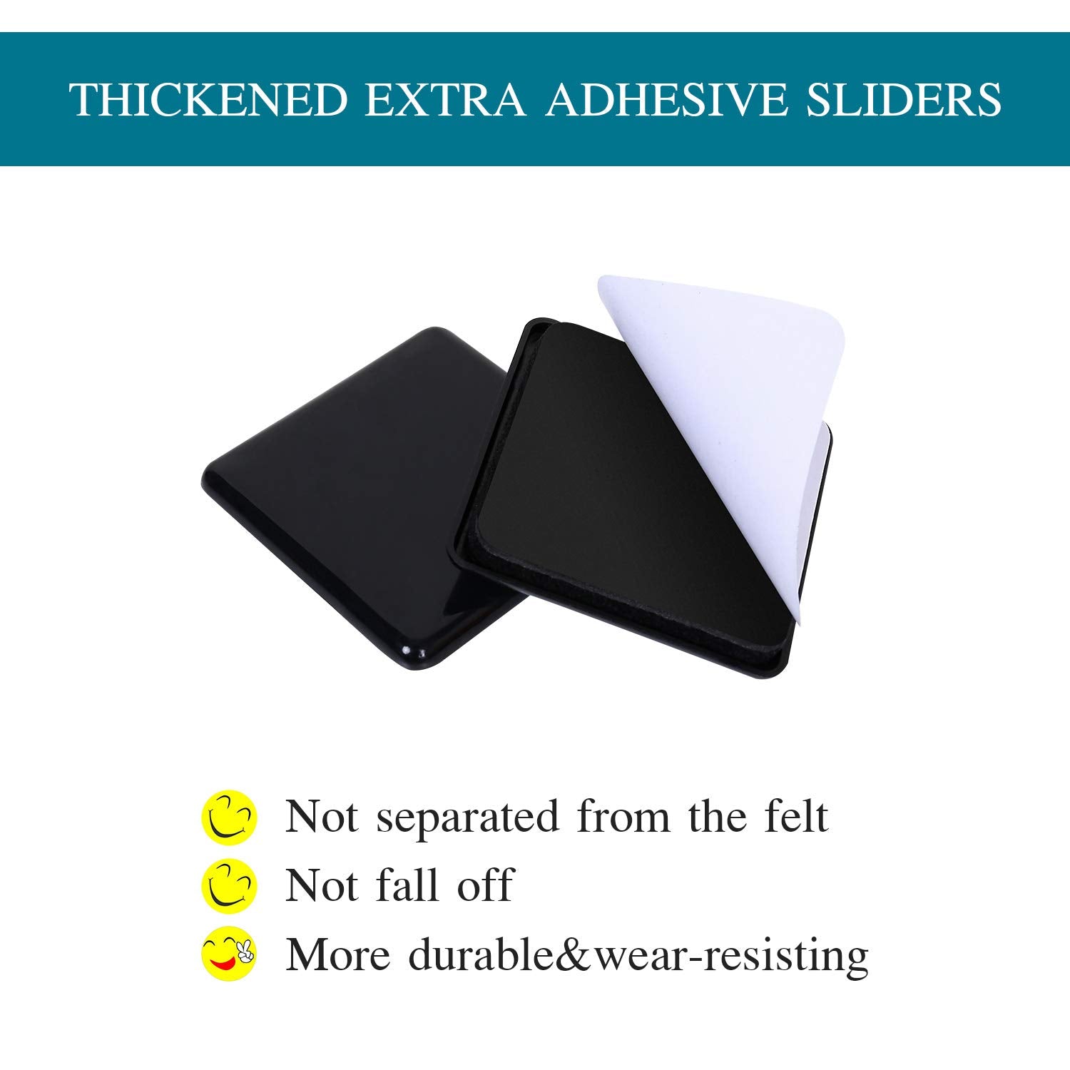Furniture Sliders for Carpet (16 Count)