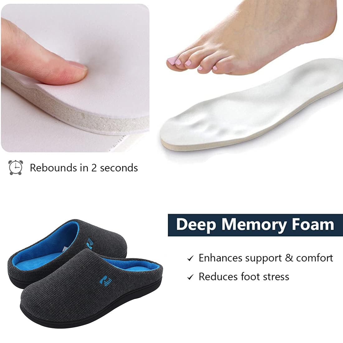 Women's Two Tone Foam Slipper 2022 Version