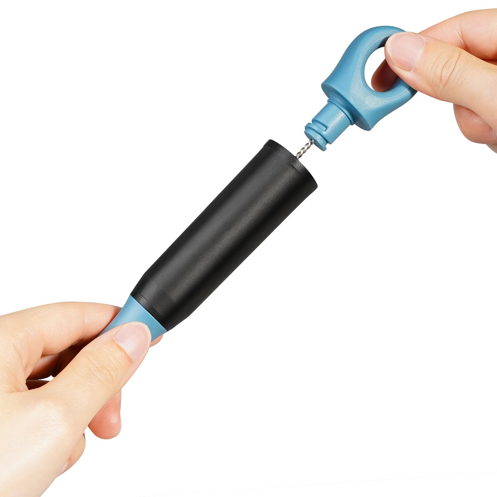 2-in-1 Bottle Cleaning Brush and Hidden Straw Brush, Smokey Blue