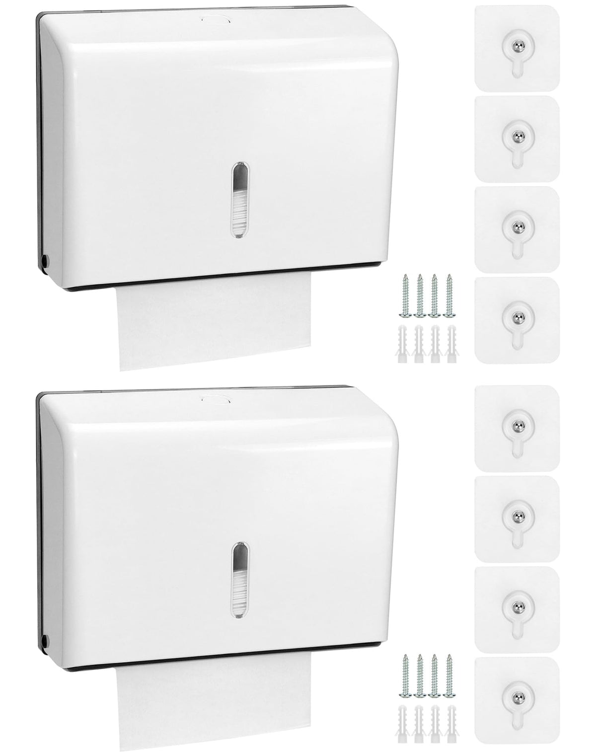 Wall Mount Paper Towel Dispenser 2 Pack (2 Count)