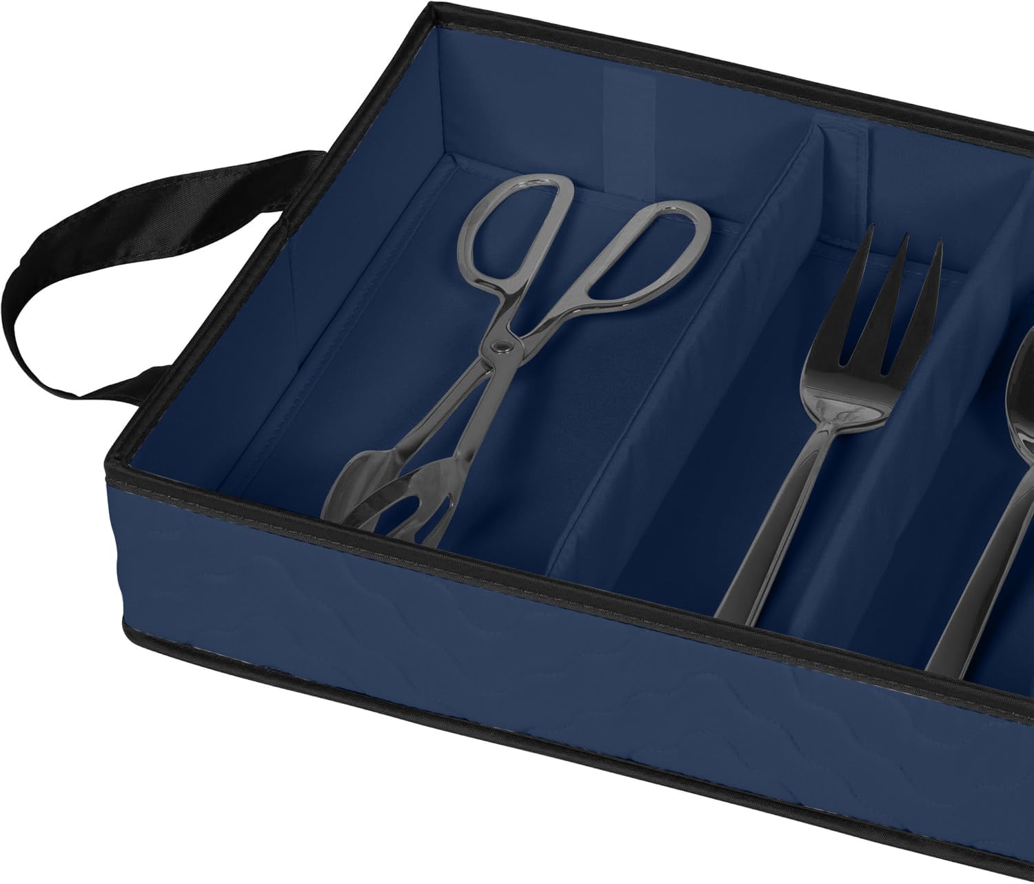Flatware Storage Case 5 Compartments Silverware Container Box