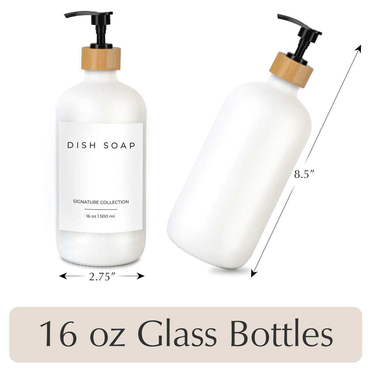 Emerson Glass Soap Dispenser Set (2 Count)