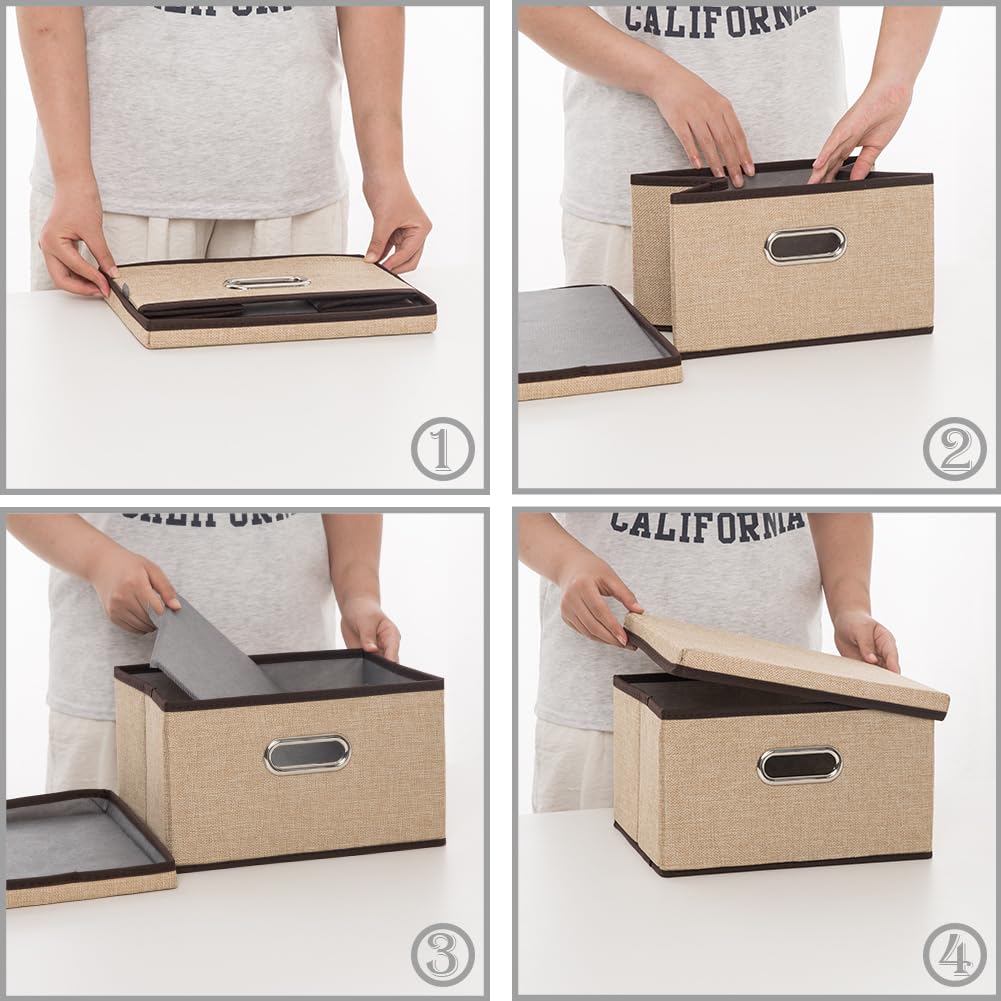 Storage Bins with Lids [3 (3 Count)