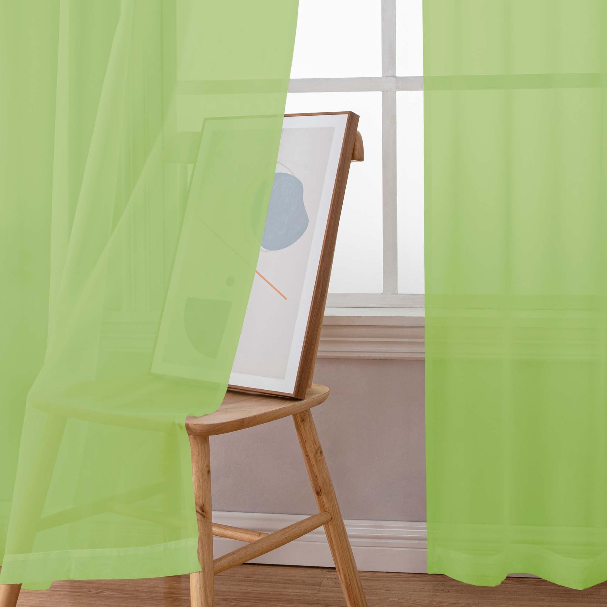 Extra Long Sheer Curtains 120 Inches Long 2 Panels Set (2 Count)