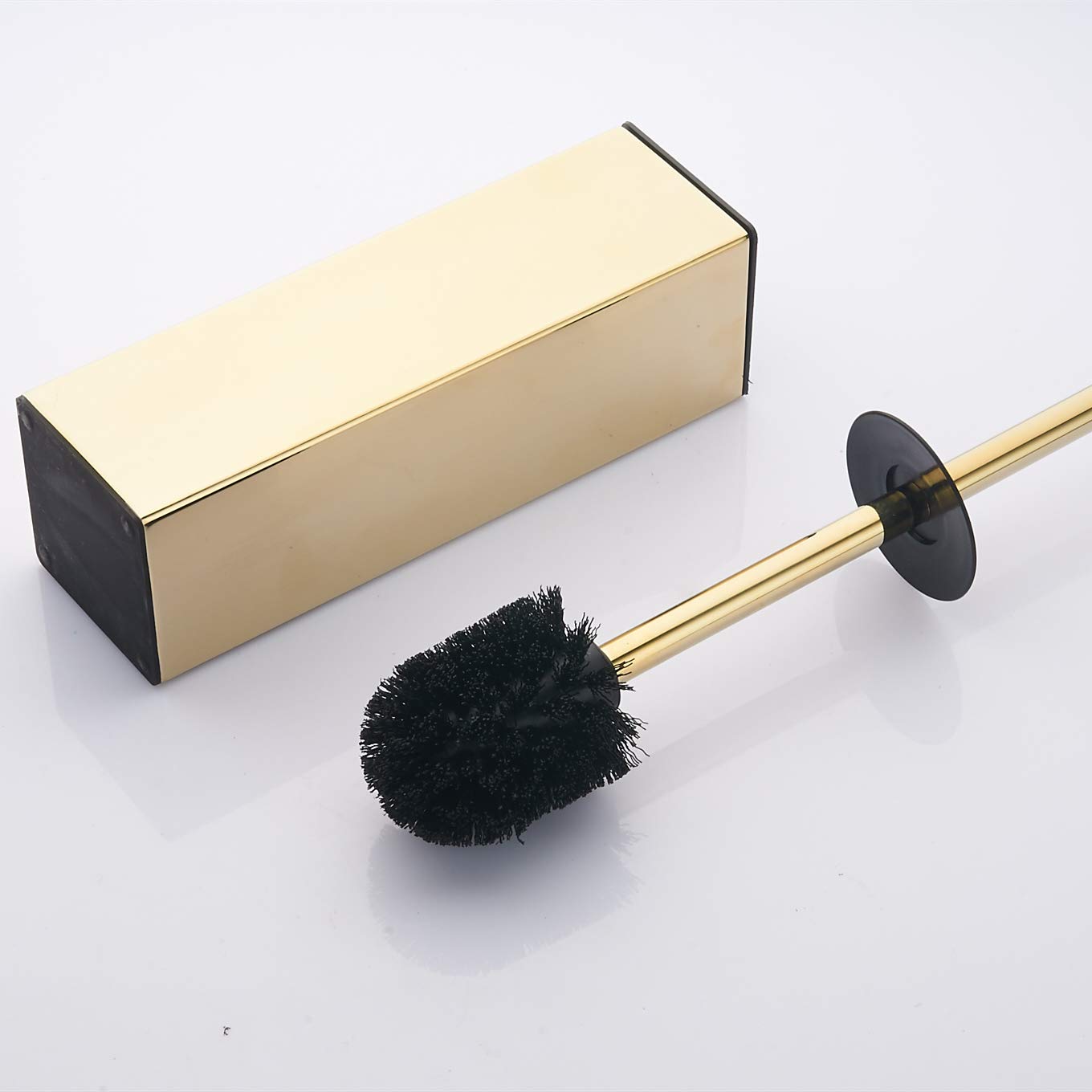 Freestanding Solid Stianless Steel 304 Toilet Bowl Brush and Holder for Bathroom Storage and Organization