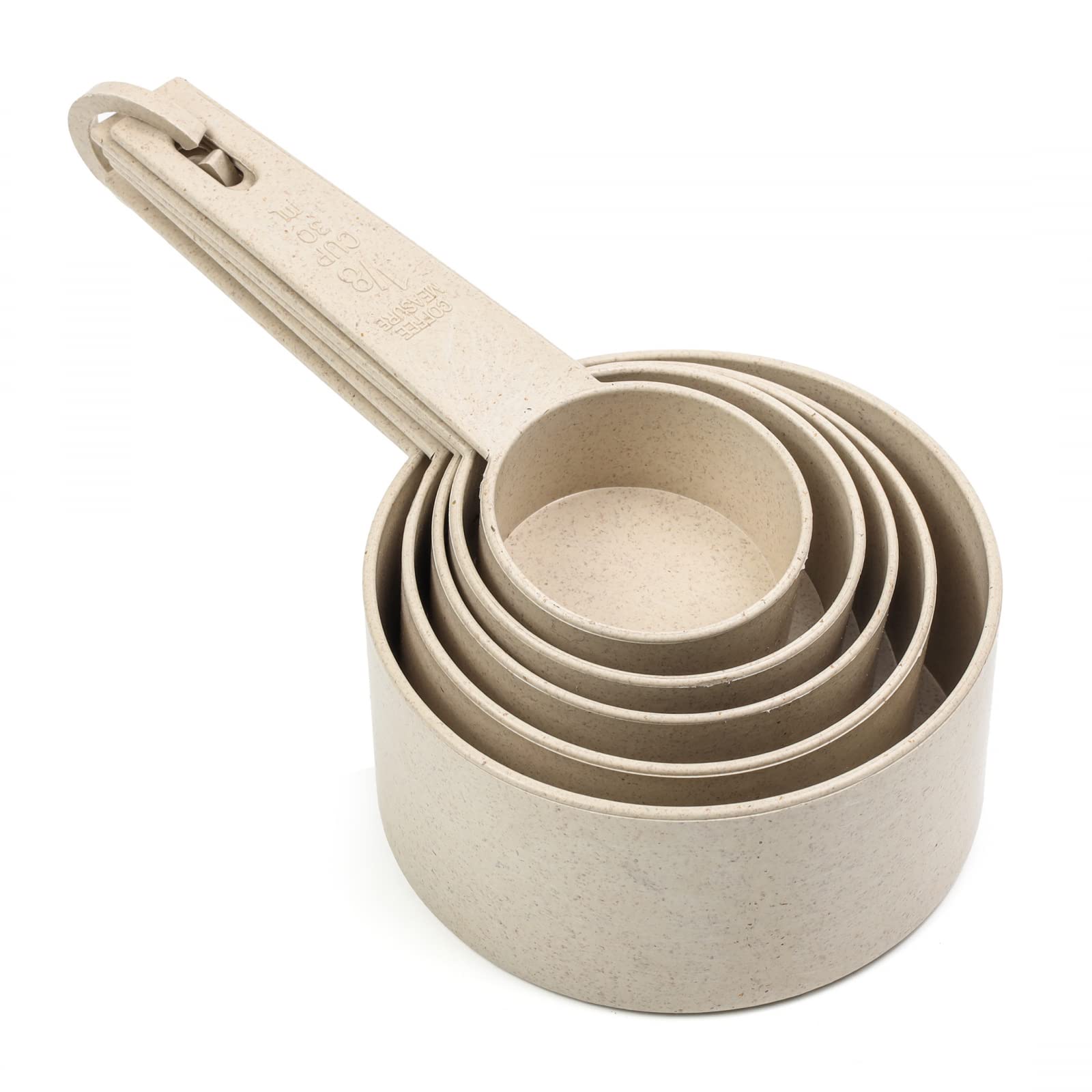 Cream Wheat Straw Measuring Cups Spoons Set Cooking Baking Tools 10pc