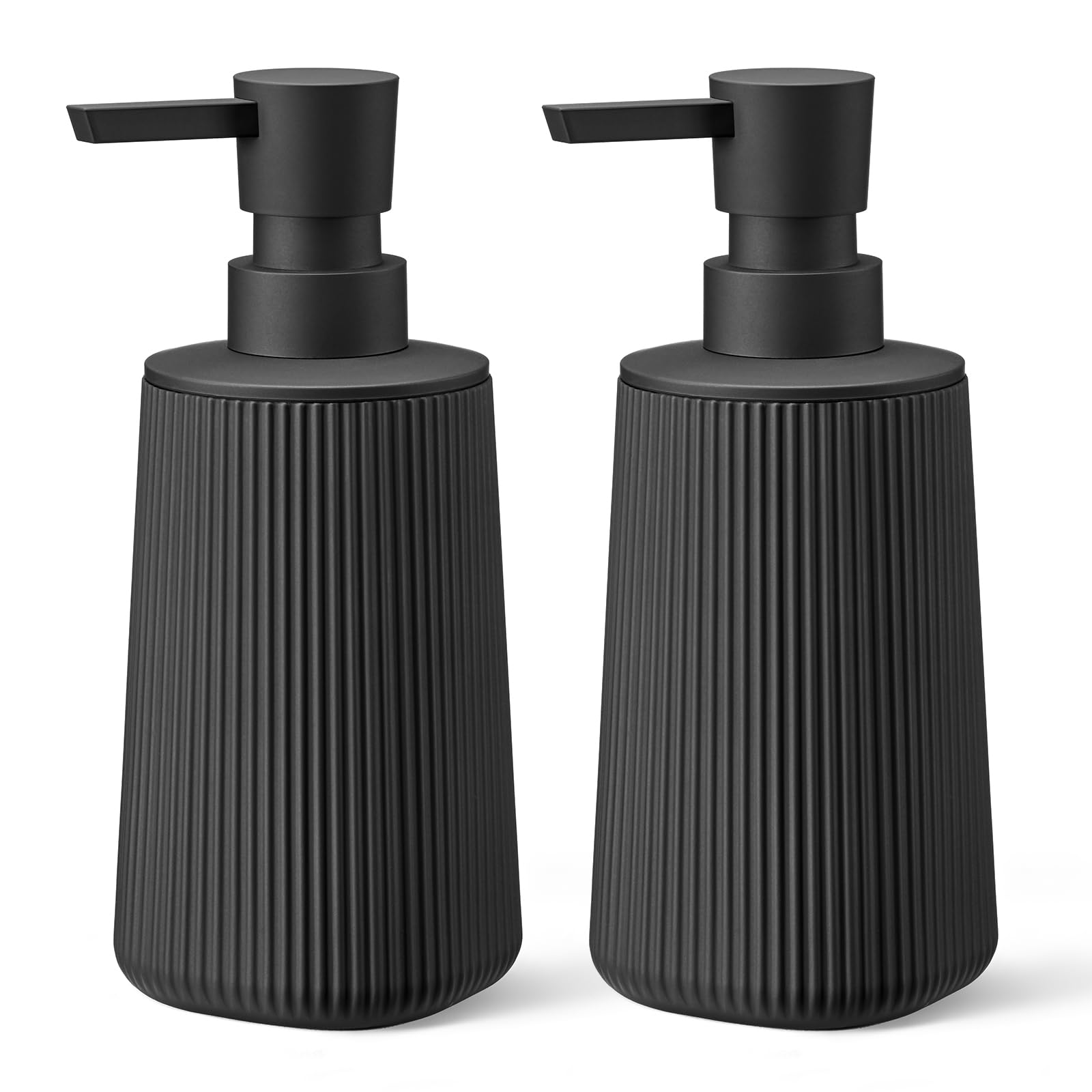 Black 2 Pack Hand Soap Dispensers Set (2 Count)