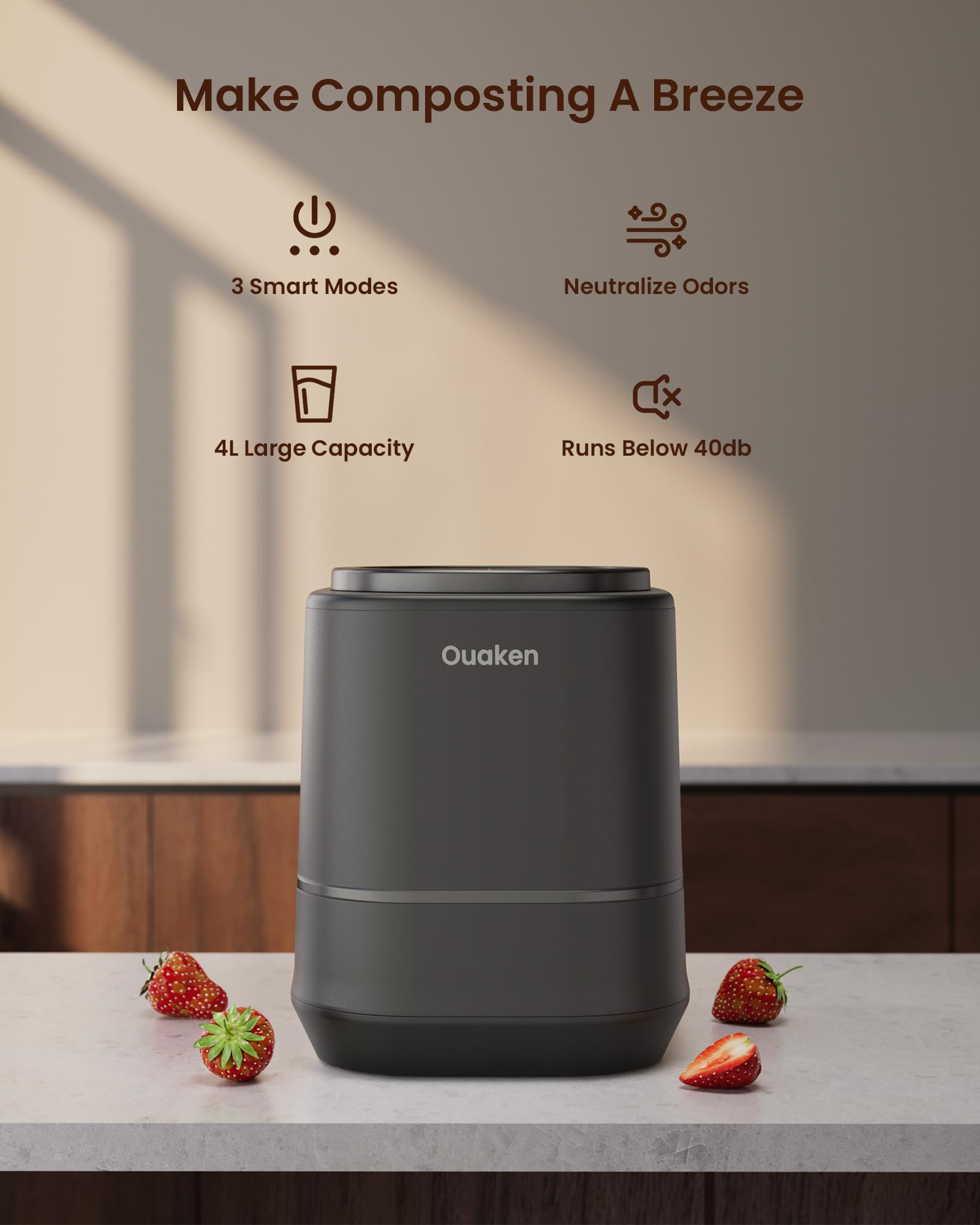 4L Electric Composter for Kitchen