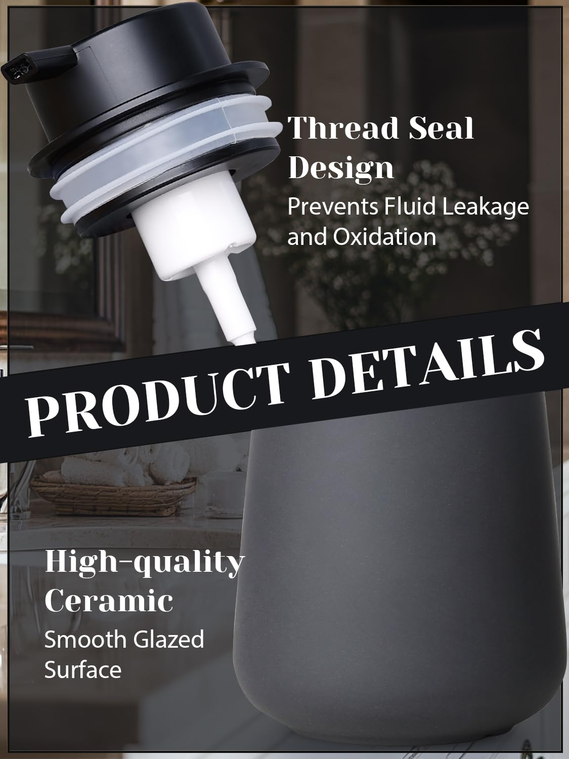 Ceramic Foaming Soap Dispenser