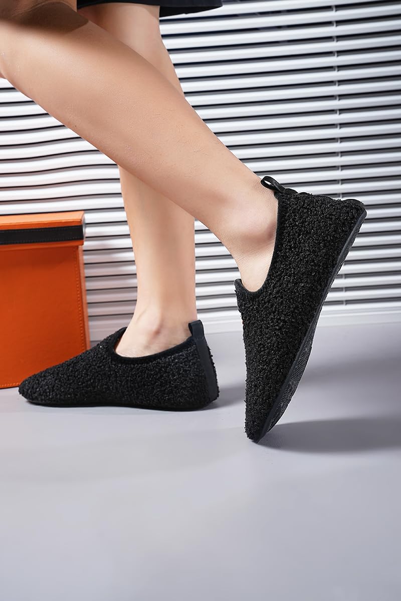 Adult Indoor House Slippers Socks Travel Lightweight Comfort Non Slip Grip House Floor Home Shoes for Women Men