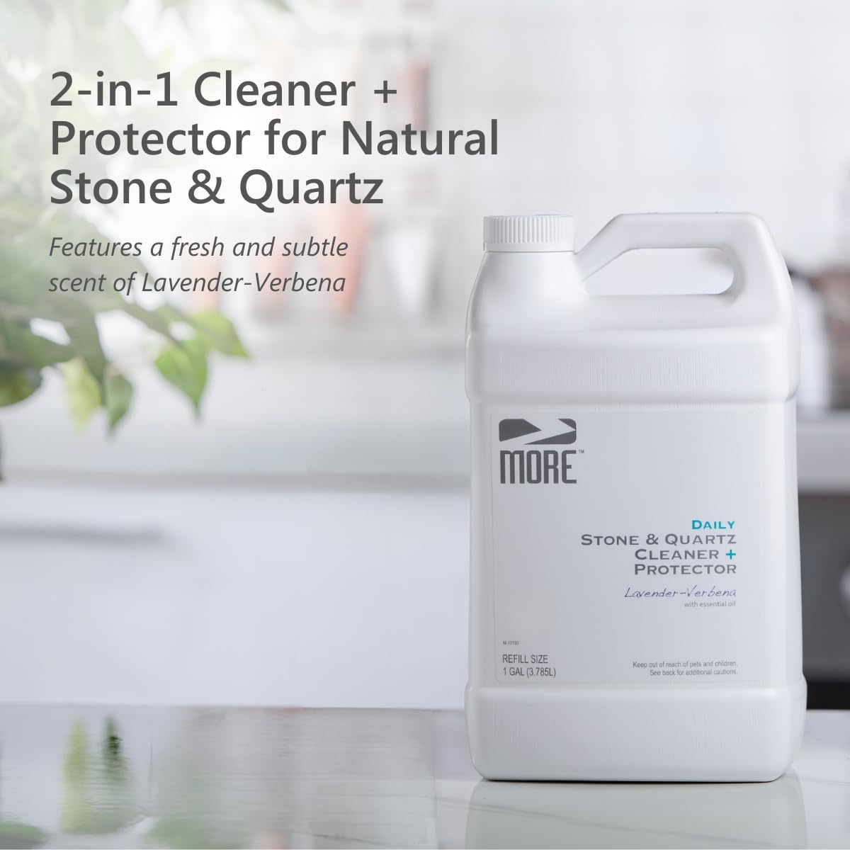 MORE Stone & Quartz Cleaner + Protector (128 Fl Oz)