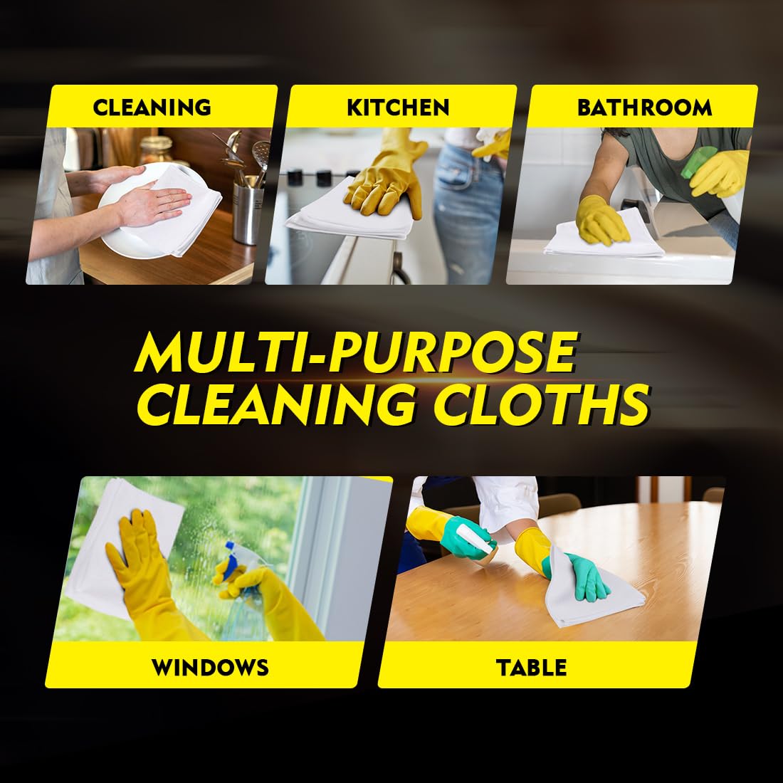 White Microfiber Cleaning Cloth 150 Pack (150 Count)