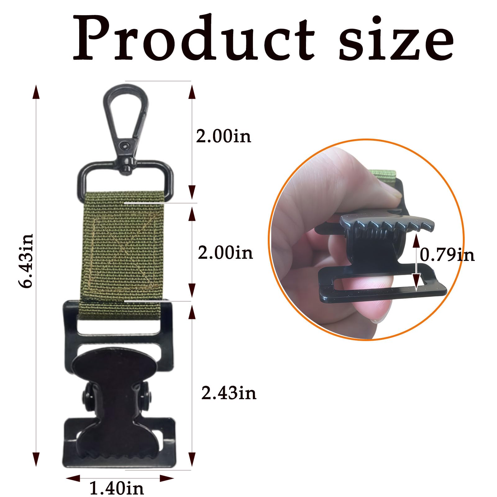 4Pcs Work Glove Clip Firefighter Rescue Turnout Gear Glove Holder Strap