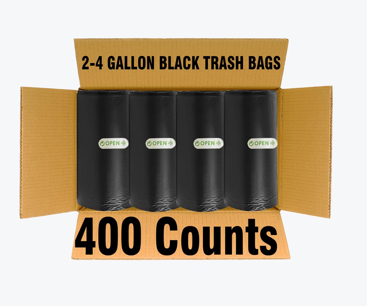 2 4 Gallon Trash Bags (400 Count)