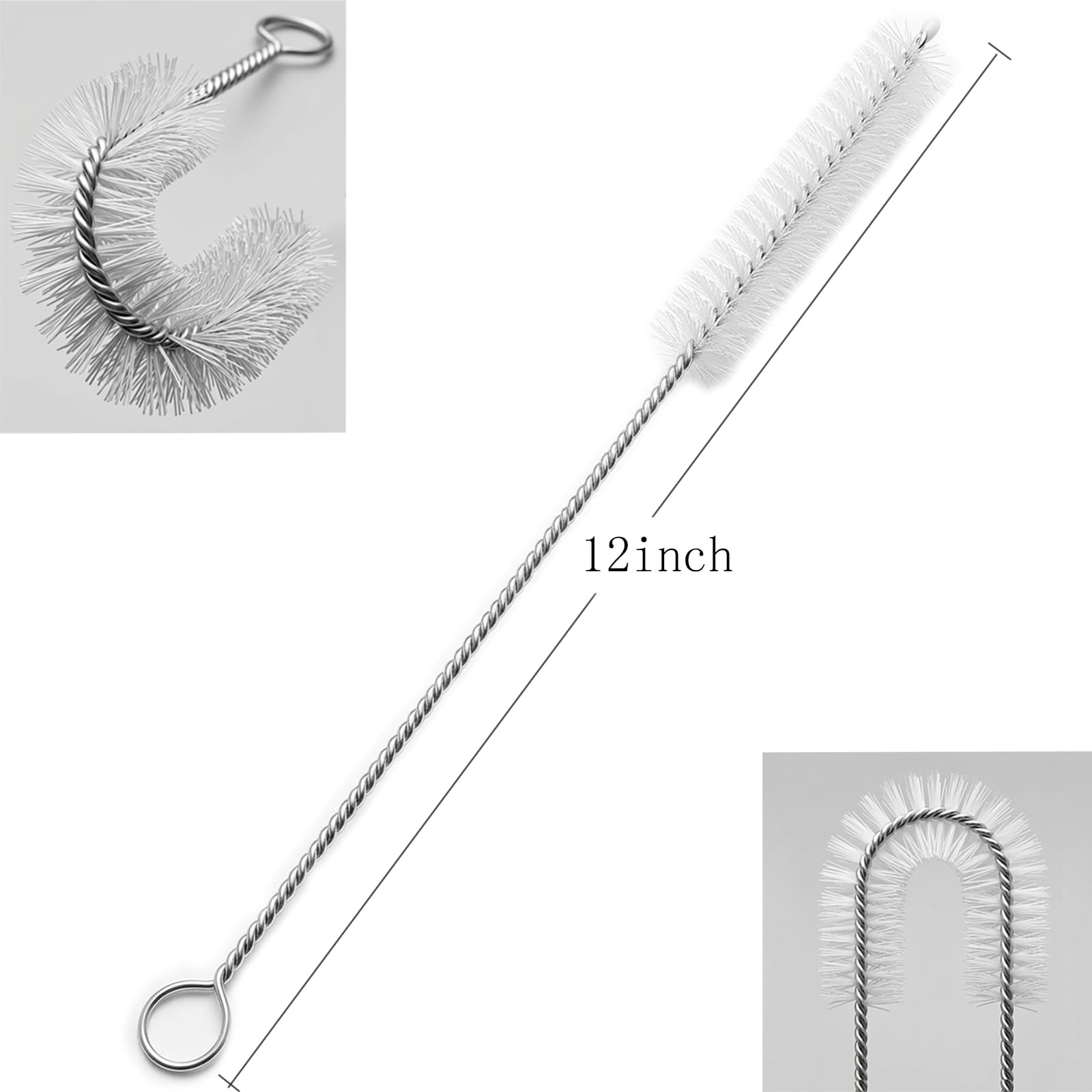 12 Inch Extra Long Straw Brush Cleaner (10 Count)