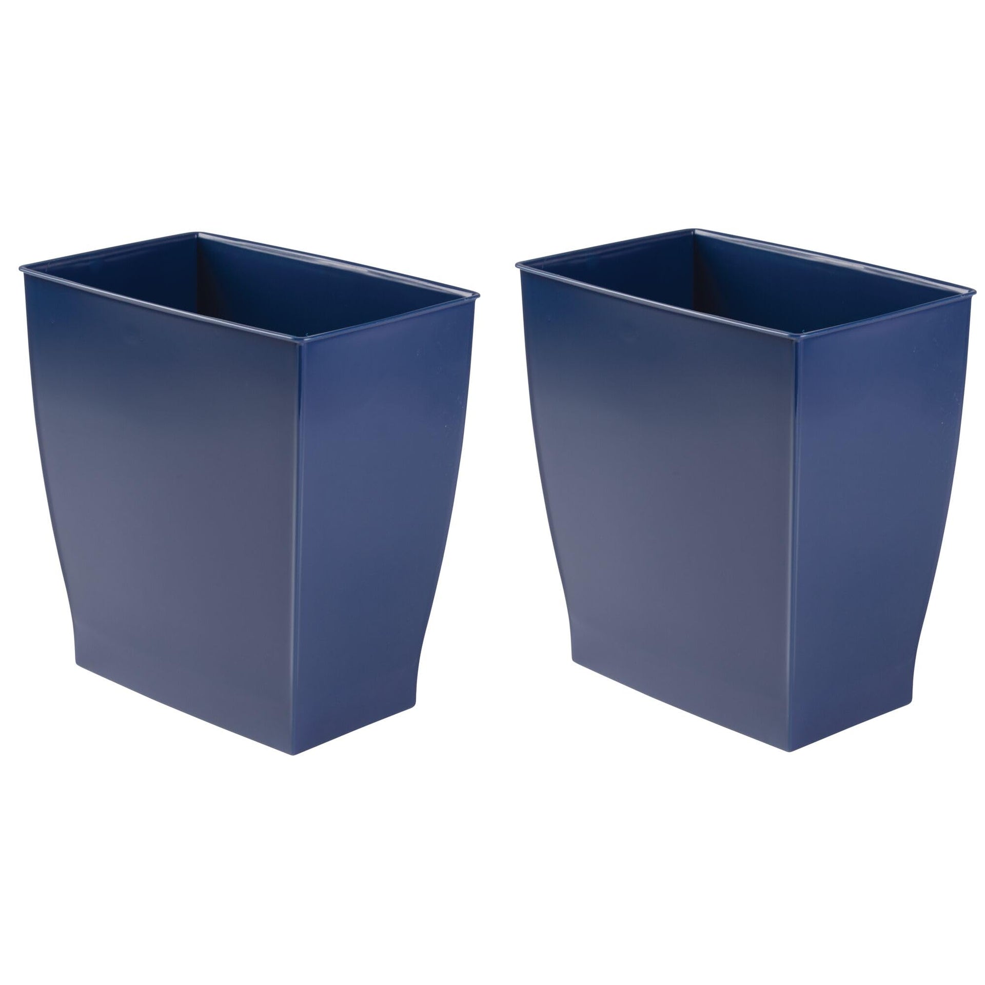 Small Plastic Bathroom Trash Can (2 Count)