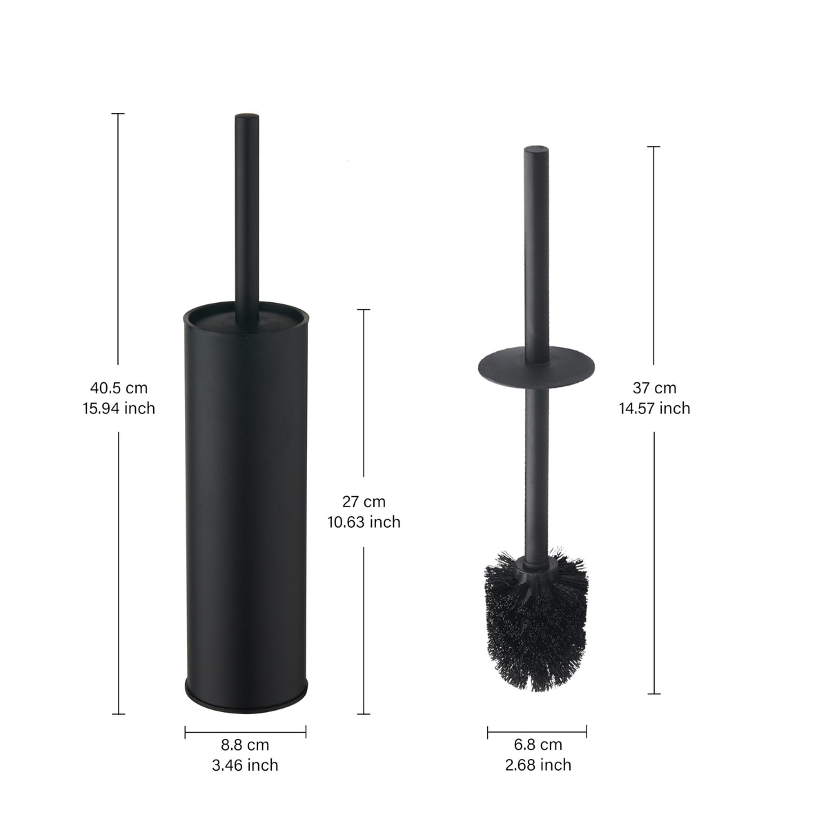 Toilet Brush and Holder (2 Count)