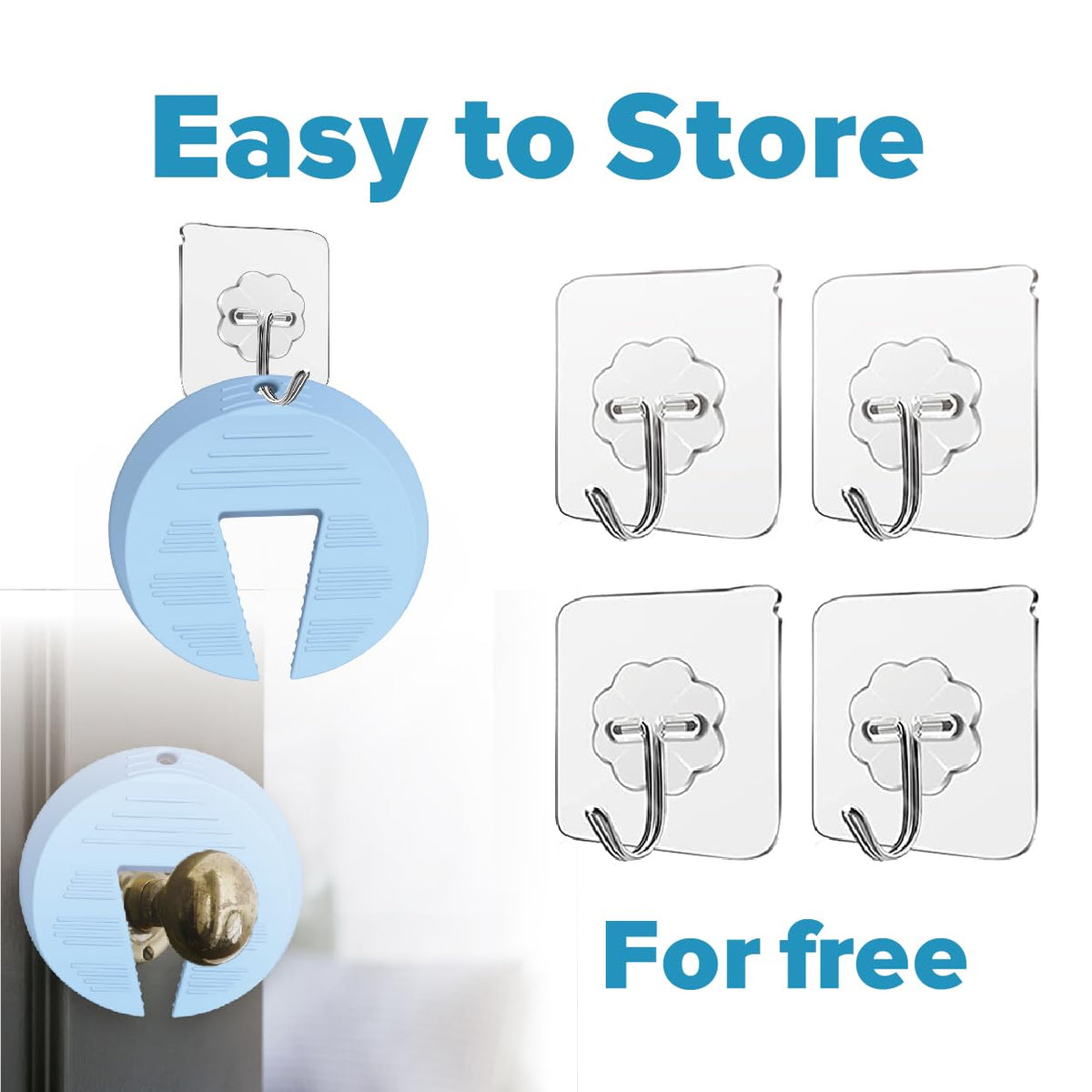Door Pinch Guard and Door Slam Stopper (4 Count)