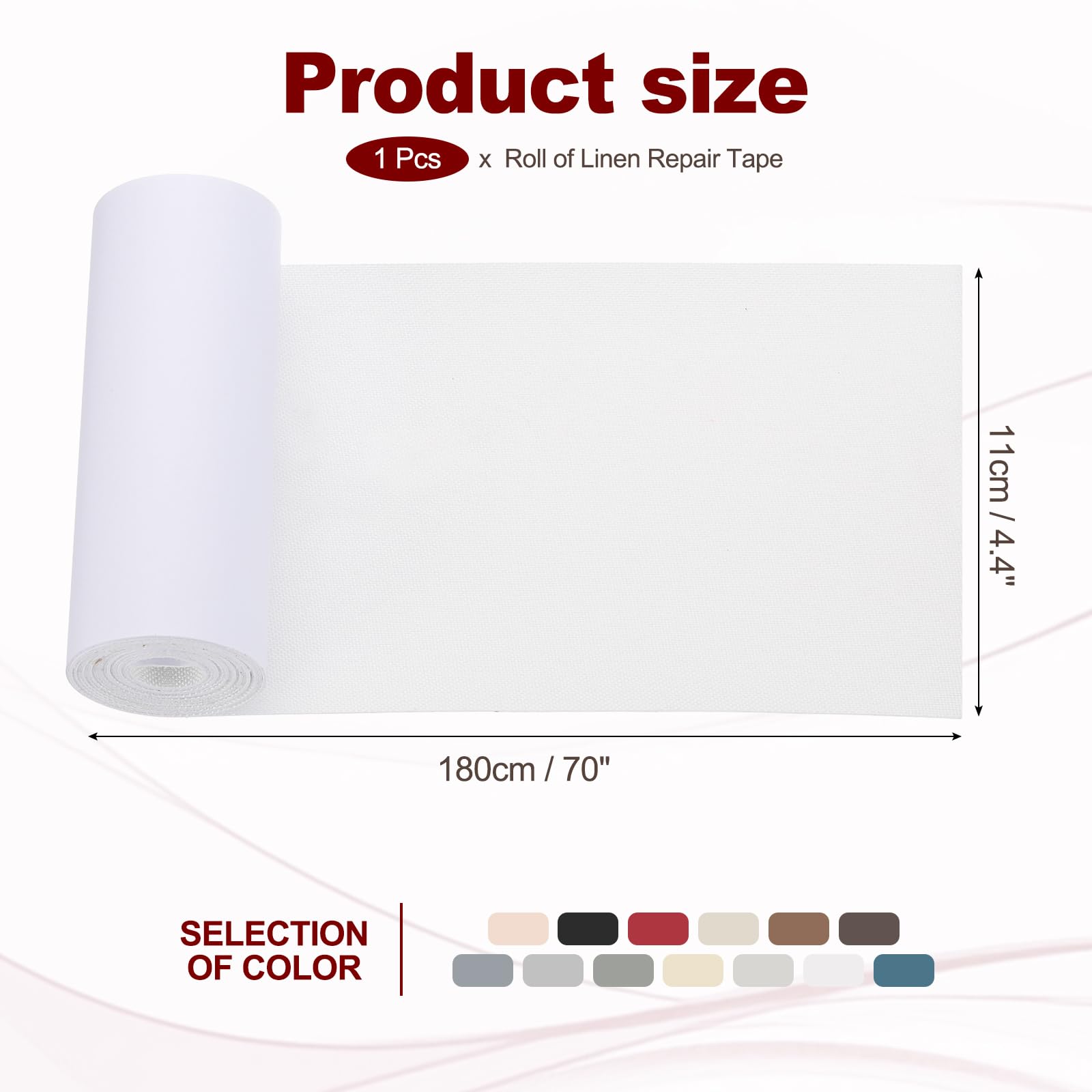 70x4.4 Inch Linen Repair Tape