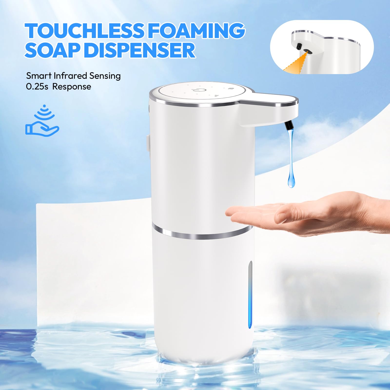 2 Pack Automatic Soap Dispenser Touchless (2 Count)