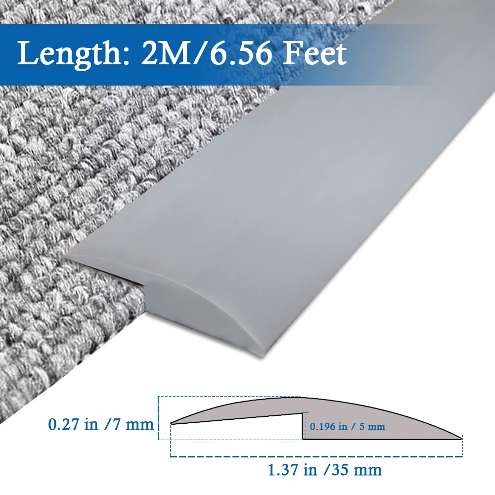 Carpet Transition Strip Self Adhesive Floor Transition Strip (6.56 Foot)