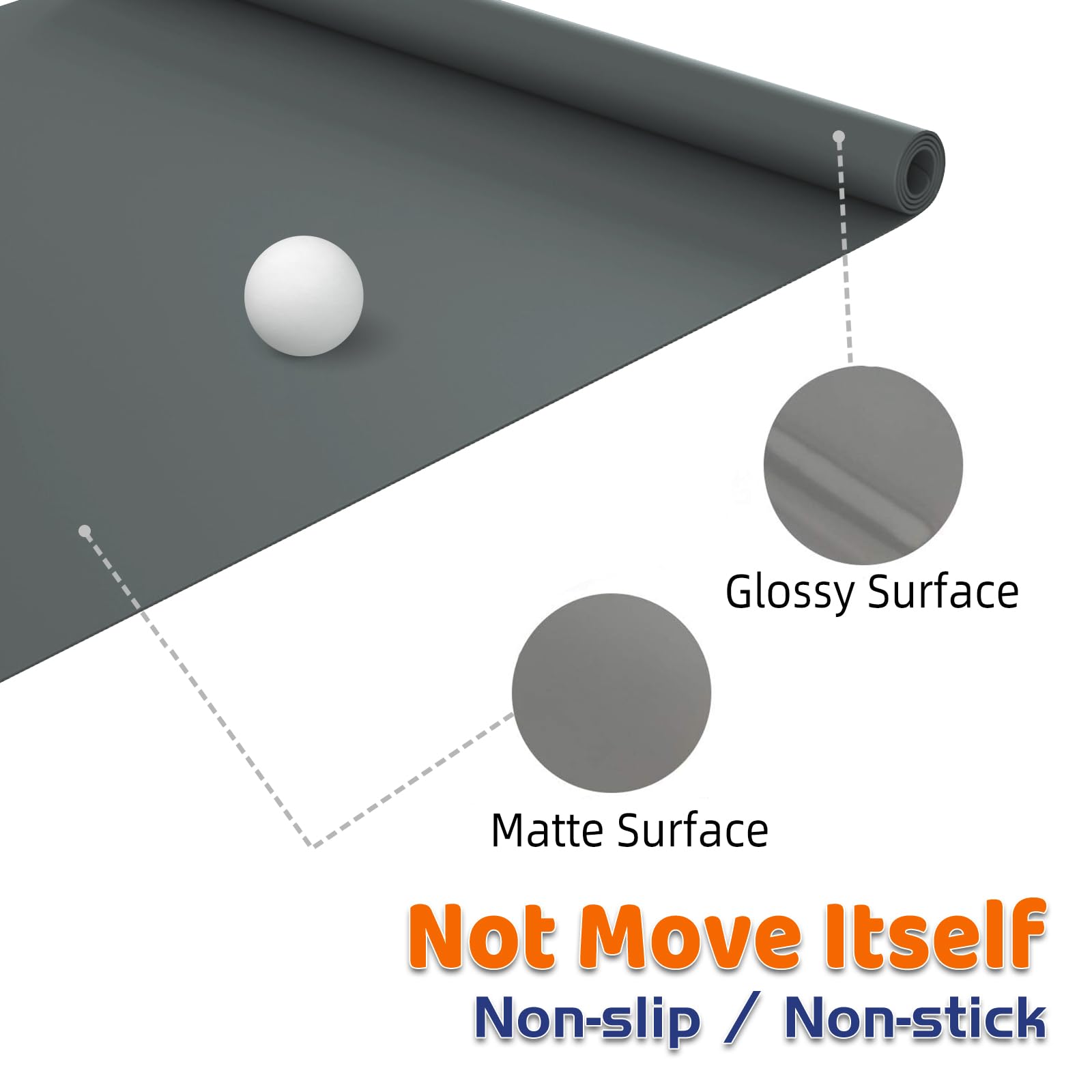 Silicone Mat 78.7”x 23.6” Heat Resistant Mats for Countertop
