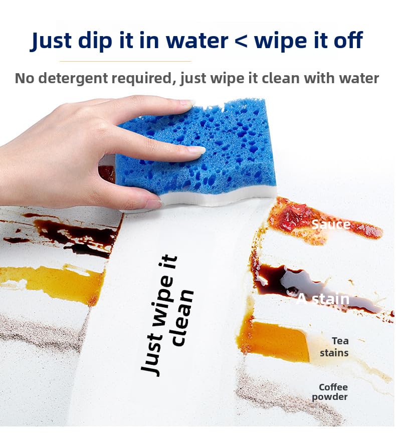 Wave Shaped Scrub Sponges for Kitchen Cleaning