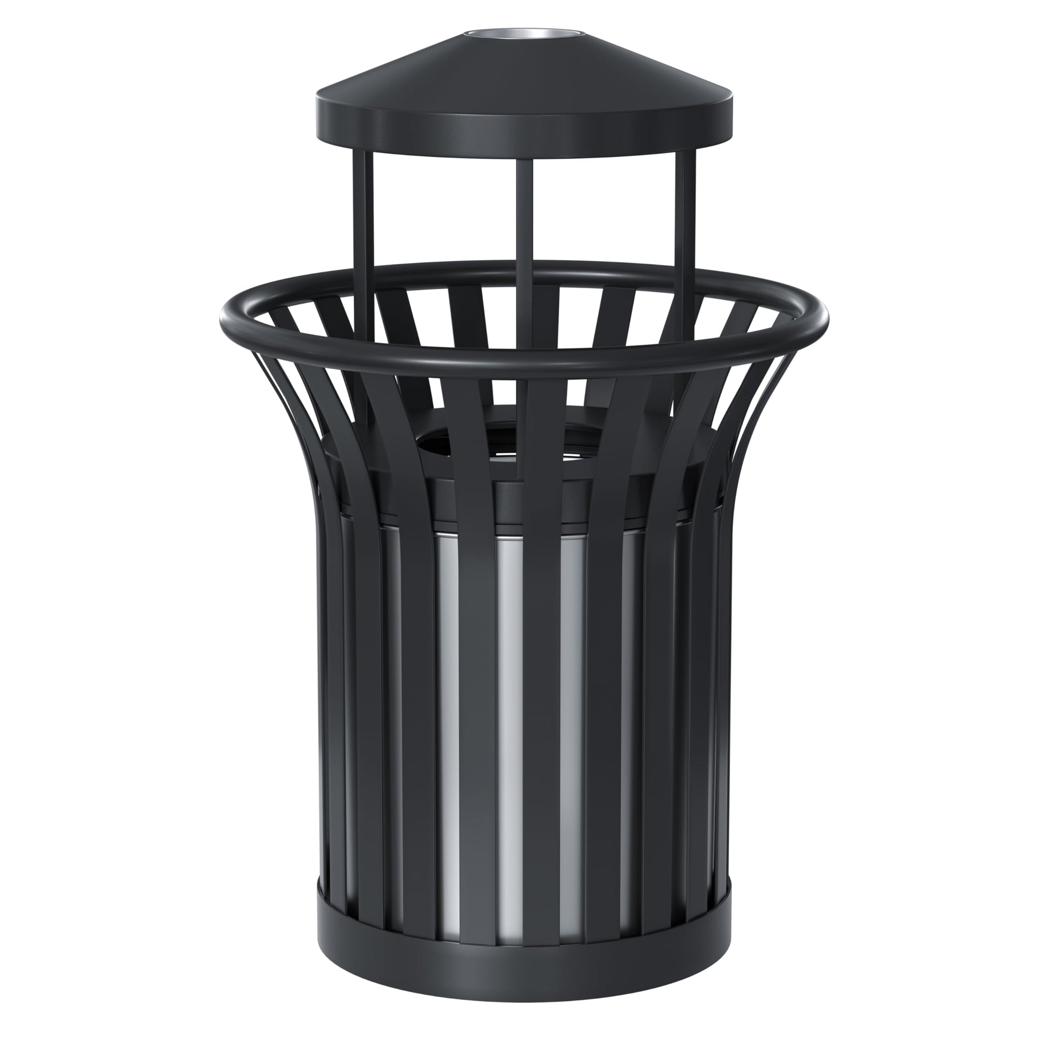Commercial Outdoor & Indoor Metal Trash Can