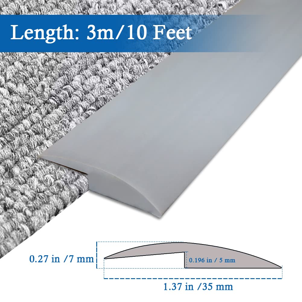 Carpet Transition Strip Self Adhesive Floor Transition Strip (10 Foot)