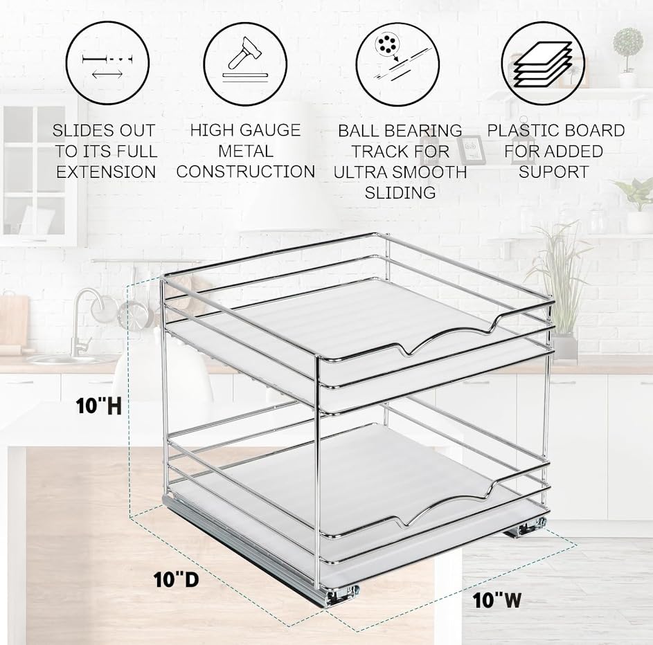 Pull Out Cabinet Spice Rack Organizer 2