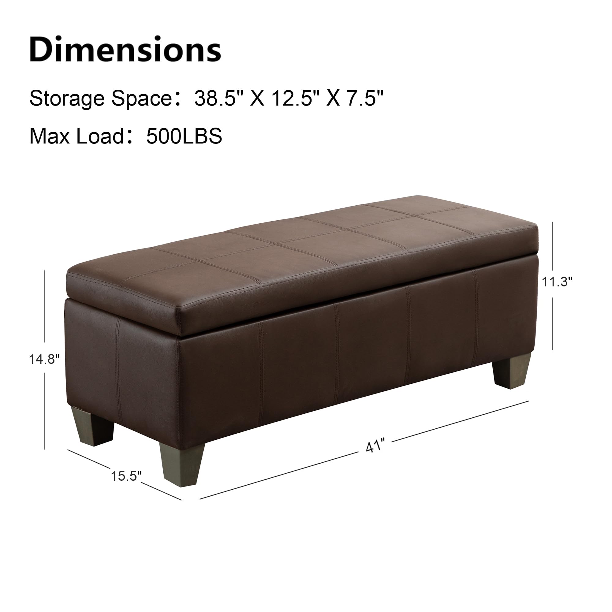 41" Storage Ottoman