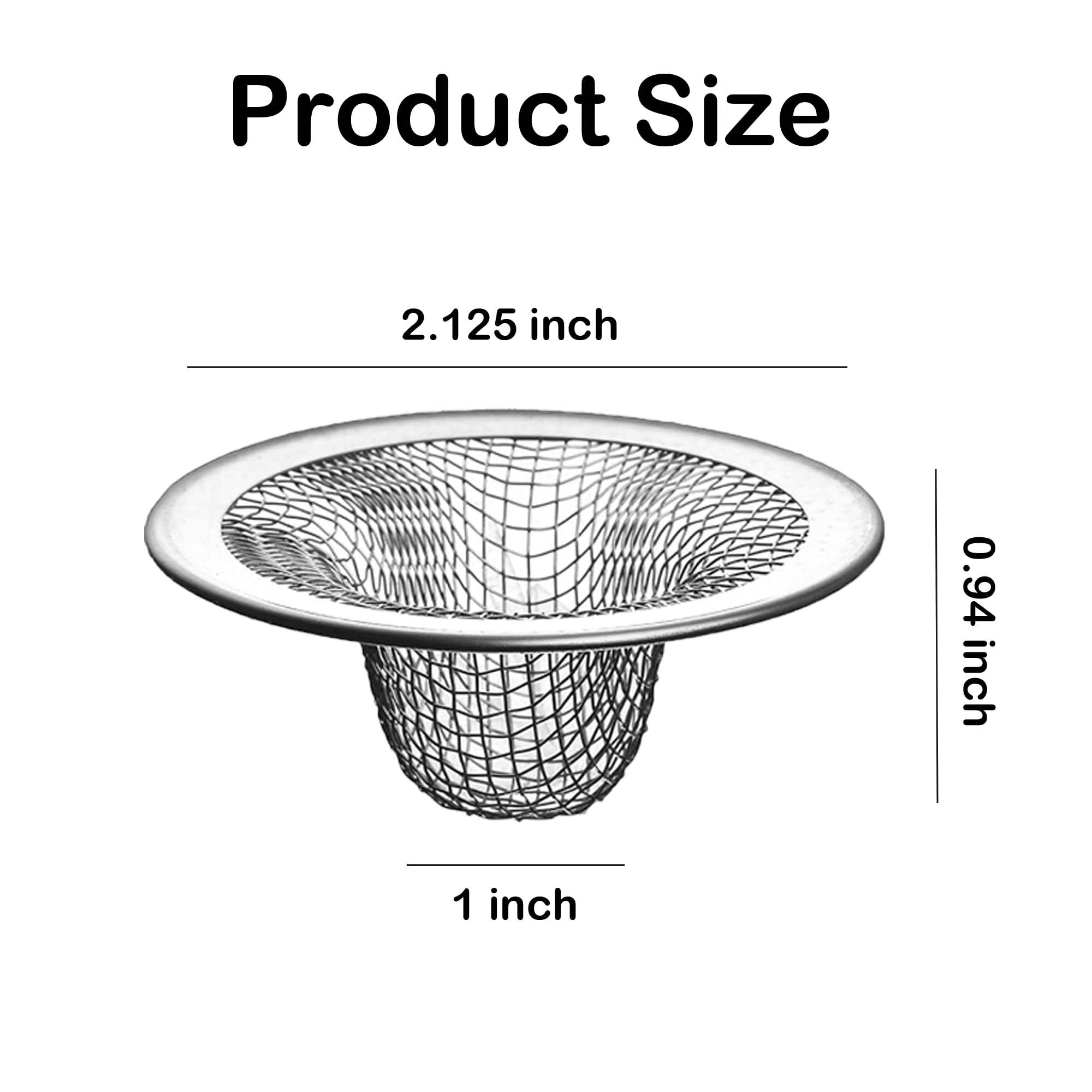 10PCS Mesh Sink Drain Strainer Hair Catcher