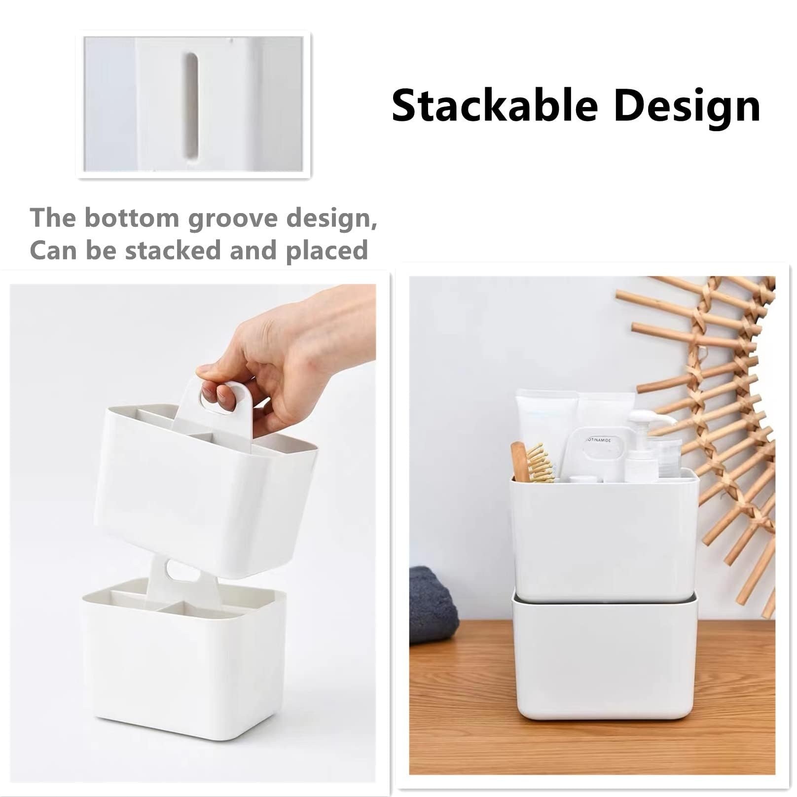 2 Pack Plastic Shower Caddy Portable (2 Count)