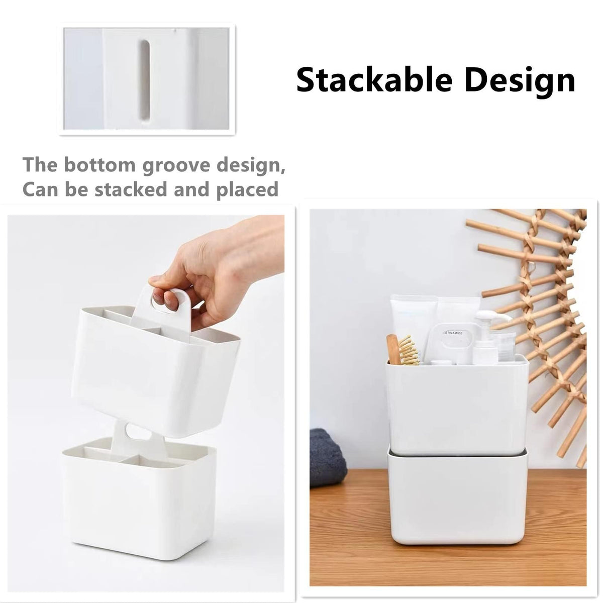2 Pack Plastic Shower Caddy Portable (2 Count)