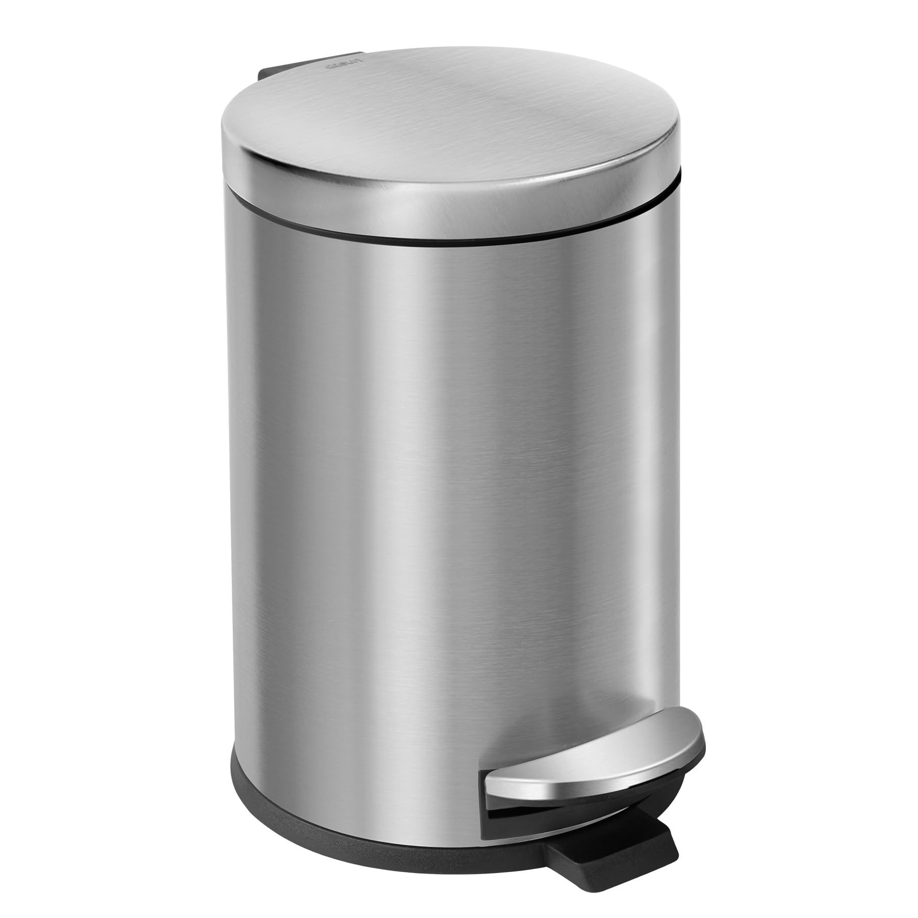 Small Round Bathroom Trash Can with Lid Soft Close
