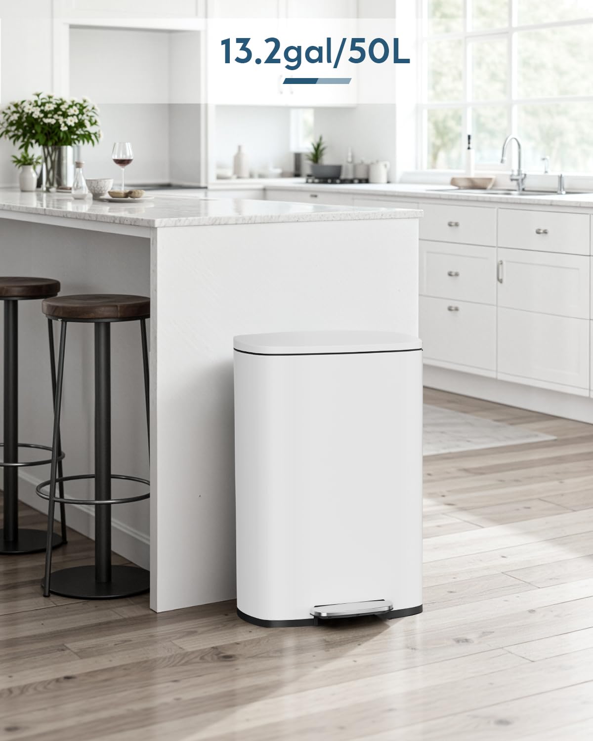 13.2 +1.3 Gallon Step Trash Can w