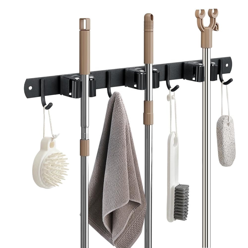 Broom Hanger and Mop Holder