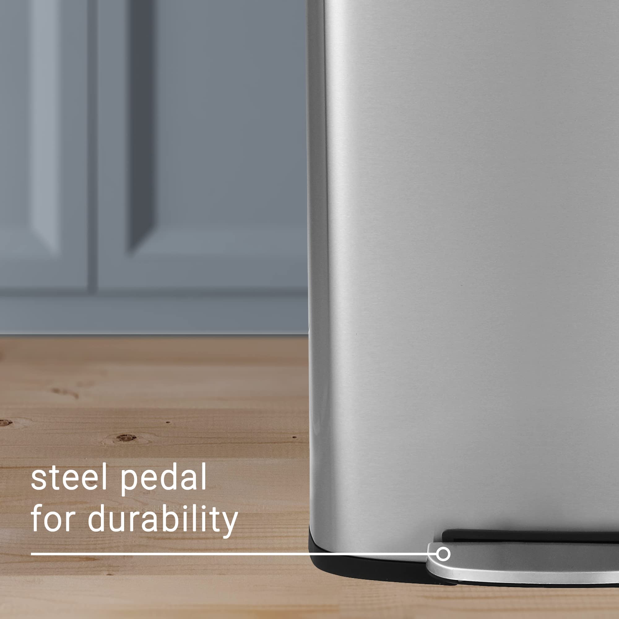 Connor 2 Piece Stainless Steel Trash Can