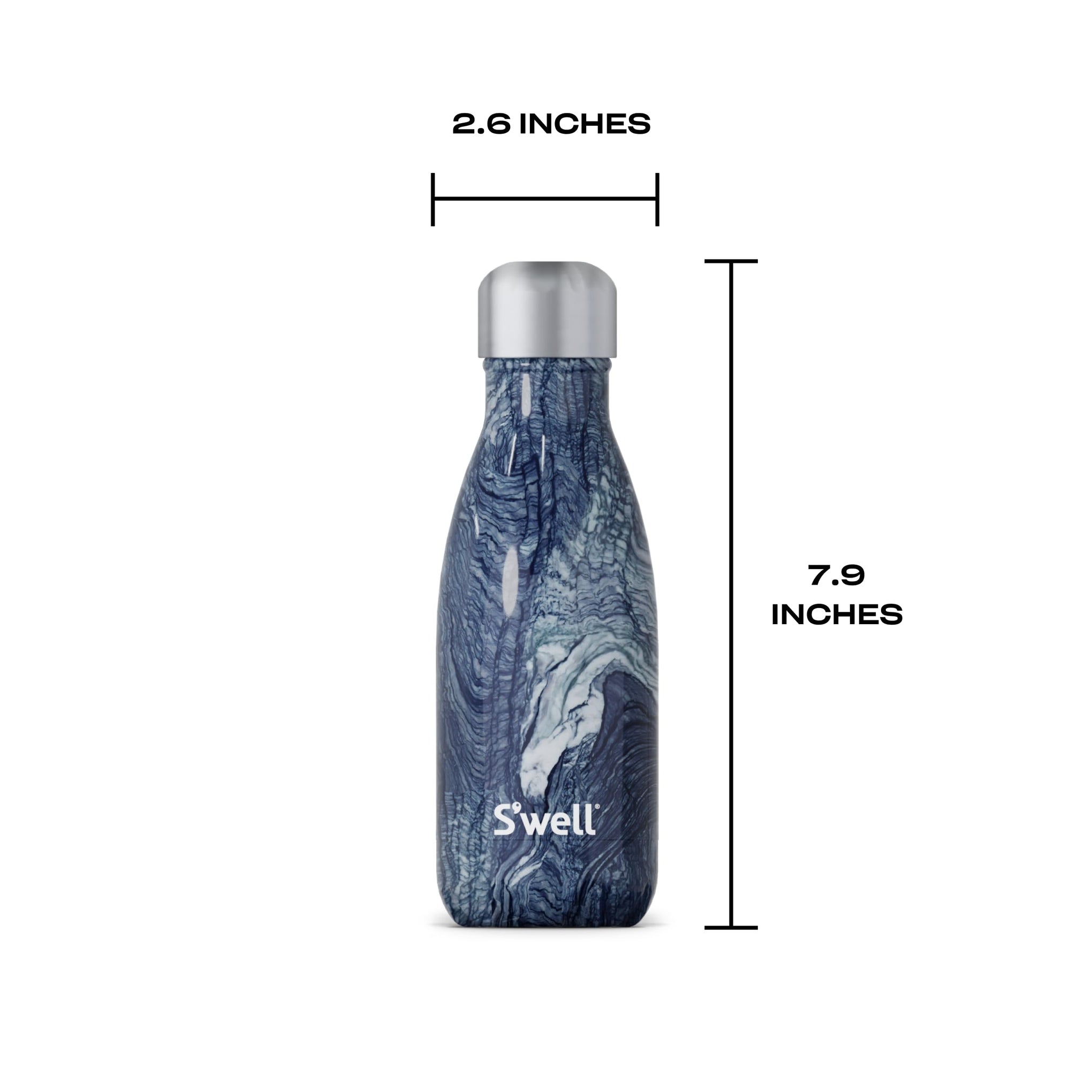 Azurite Marble Water Bottle