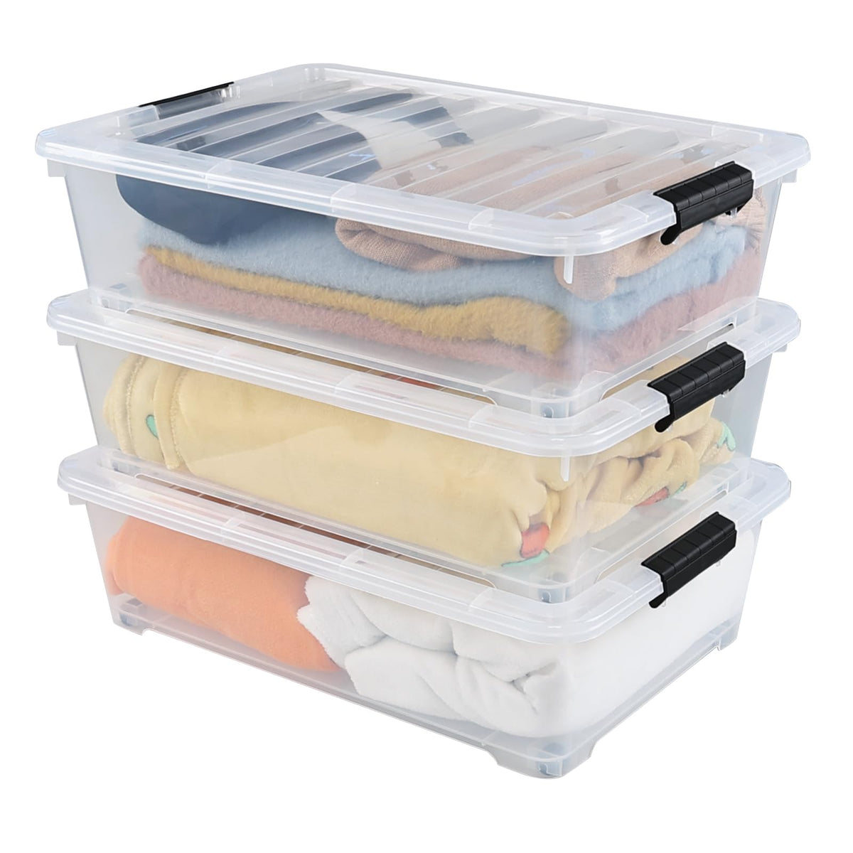 Under Bed Storage Container with Wheels (3 Count)