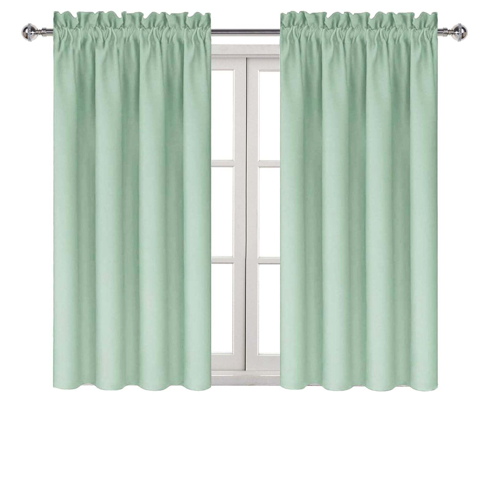 Blackout Curtains for Bedroom Living Room 42 x 54 Inch Long 2 Panels (2 Count)