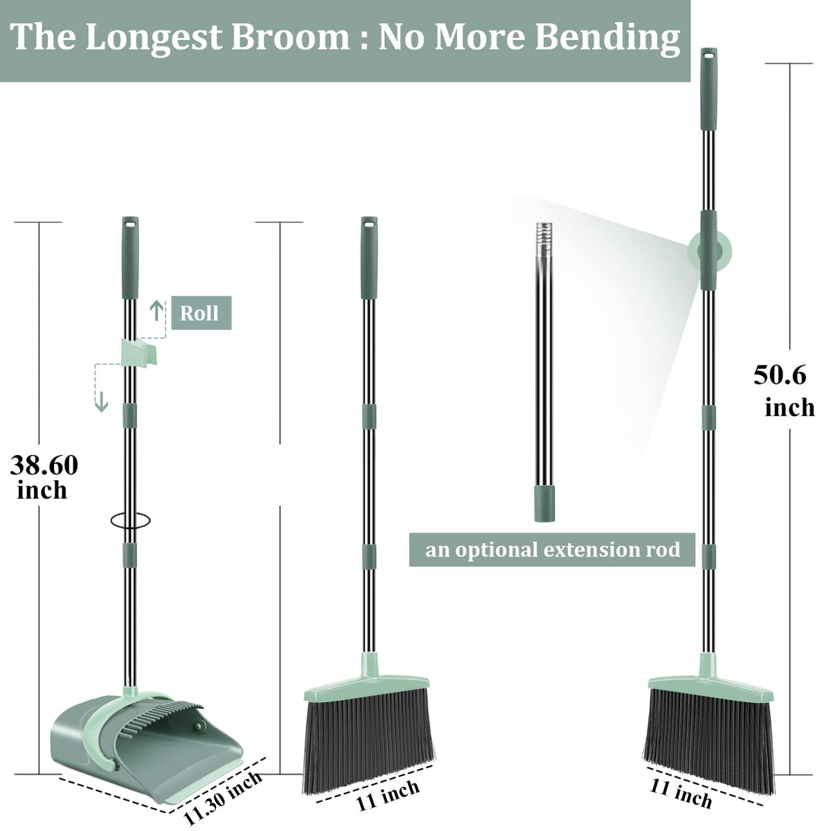 Broom and Dustpan Set for Home