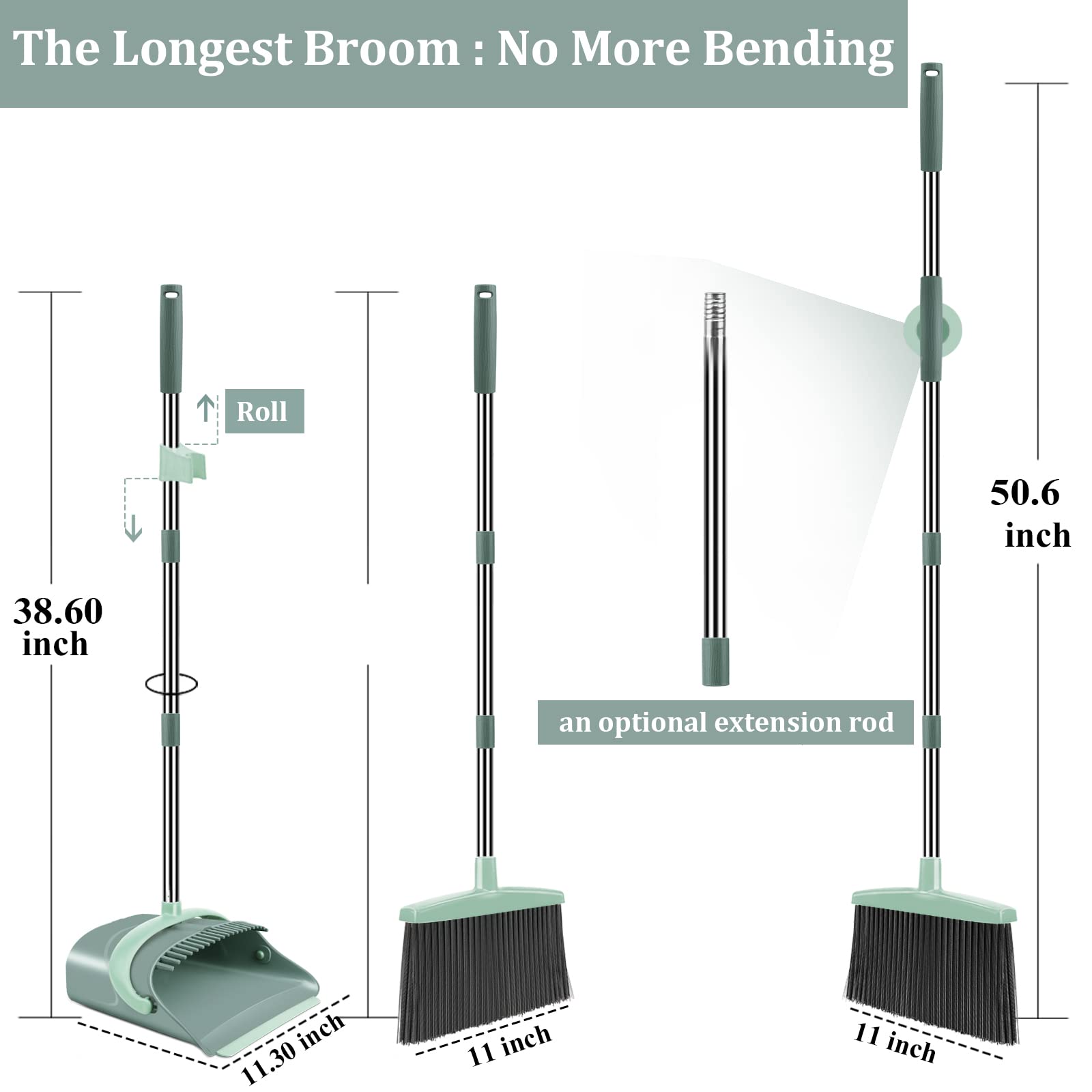 Broom and Dustpan Set for Home