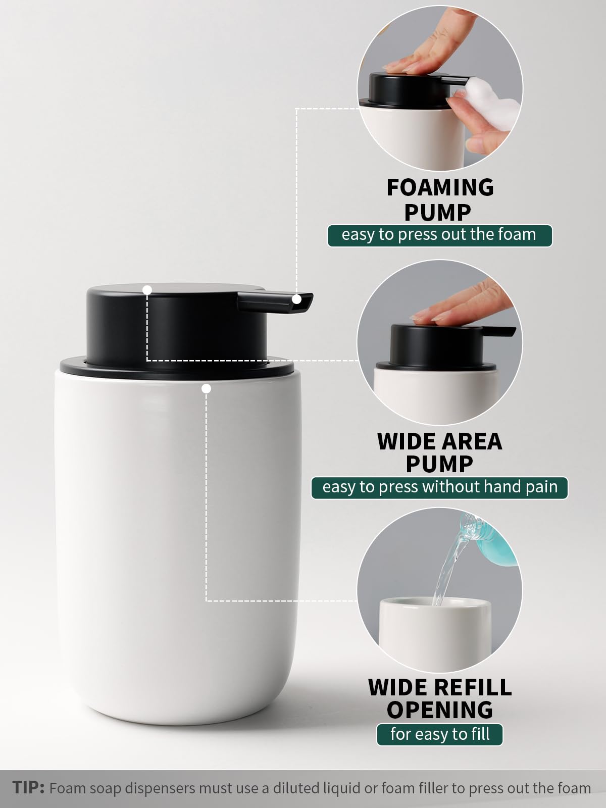 Soap Dispenser and Toothbrush Holder Set (2 Count)
