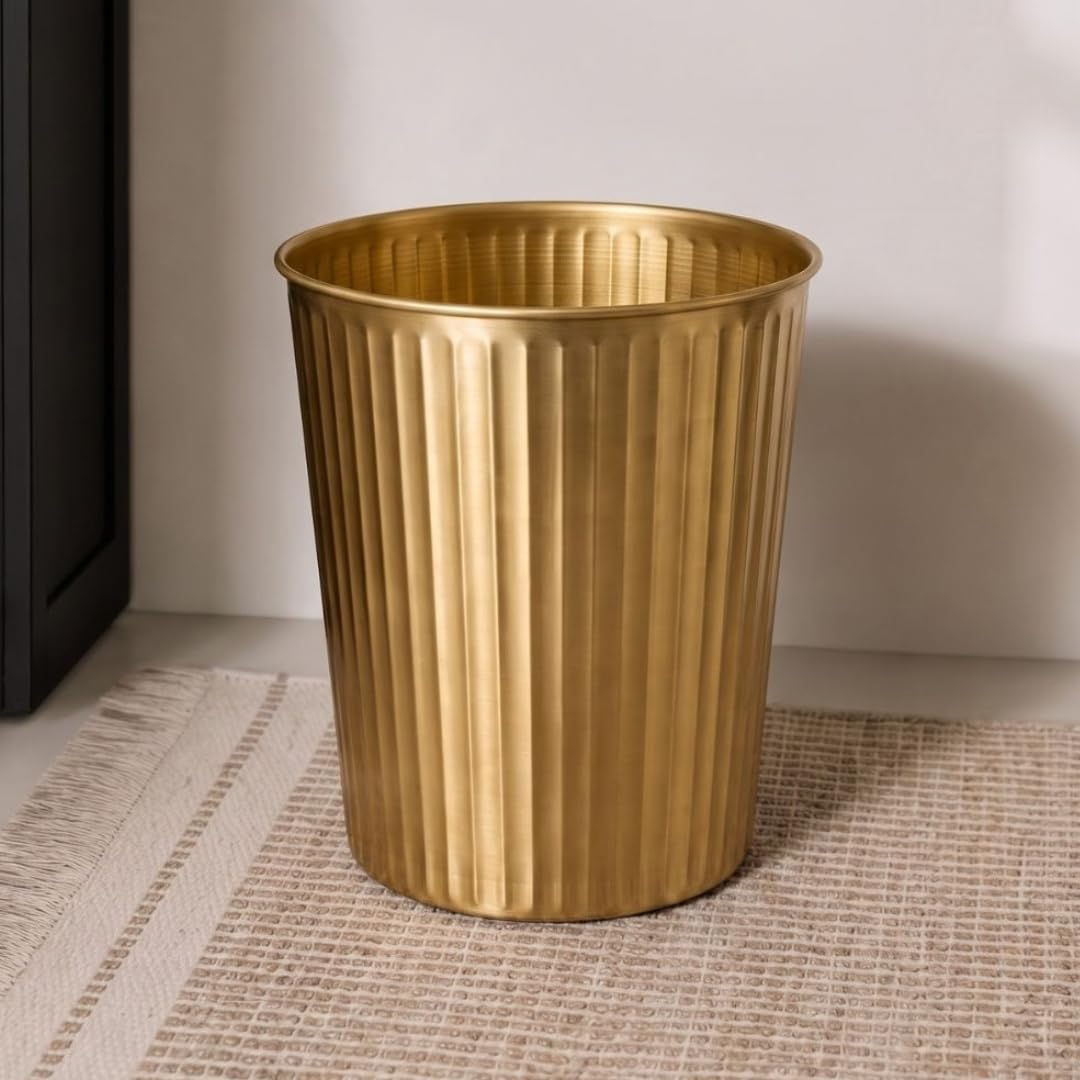 Metal Bathroom Trash Can